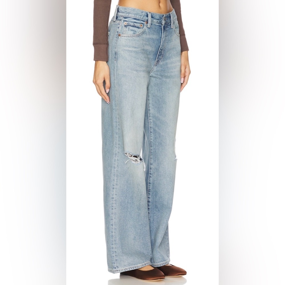 Pistola Hendrix High Rise Wide Leg Jeans Apprentice Distressed NWT Size 27 - Picture 2 of 16
